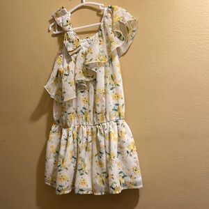 Mayoral Floral Yellow and White romper